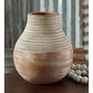 Ashley Reclove 10.5" Vase in Distressed White and Brown, , large