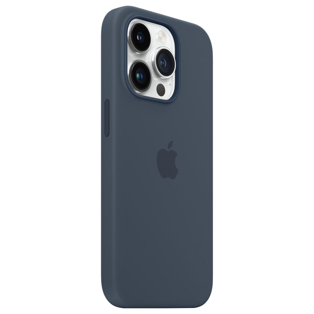 Apple Silicone Case with MagSafe for iPhone 14 Pro in Storm Blue, , large