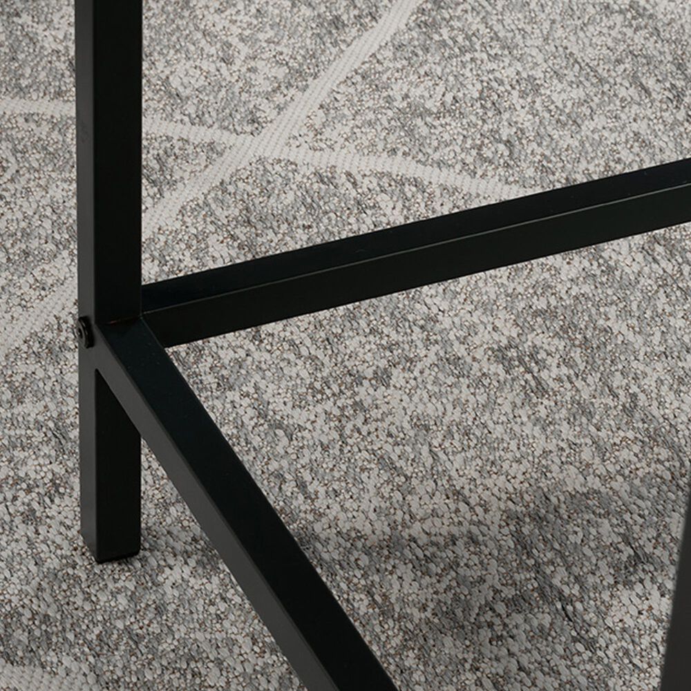 Sauder Market Commons Writing Desk in Slate Gray and Black, , large