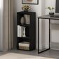 HOMLUX 3-Tier Bookcase with Decorative Open Shelves in Blackwood, , large