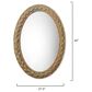 Splendor Living Lark Braided Seagrass Oval Mirror in Natural, , large