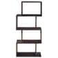37B Fall River Obsidian 4-Tier Bookcase in Black Walnut, , large