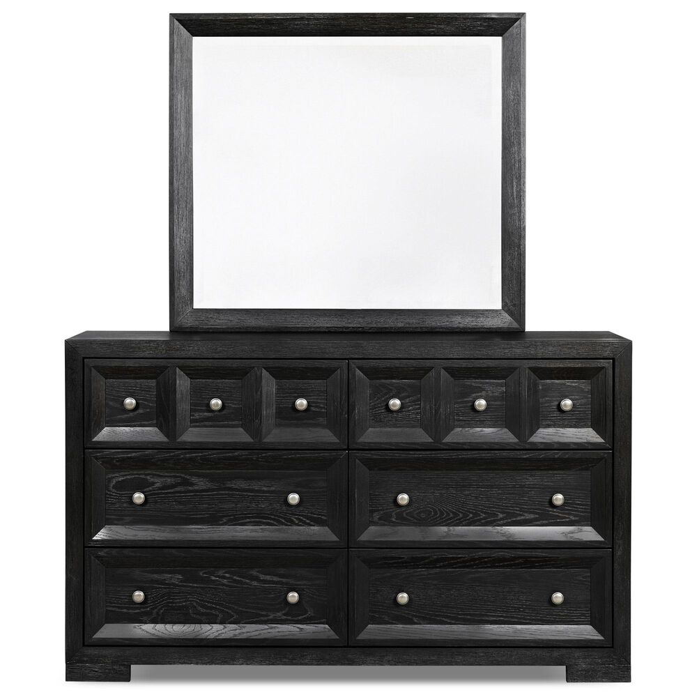 Furniture of America Hatton 6-Piece Queen Bedroom Set in Weathered Black, , large