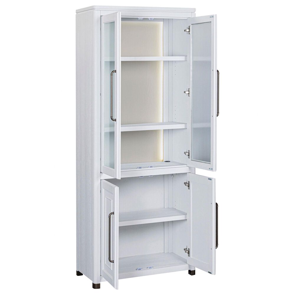 Riva Ridge Norah 4-Door Bookcase in White, , large
