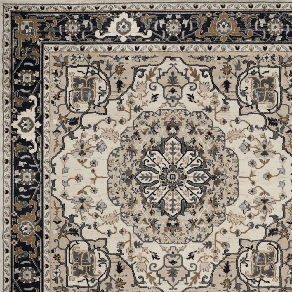 Safavieh Lyndhurst LNH334 2&#39;3&quot; x 12&#39; Cream and Navy Runner, , large