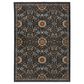 Oriental Weavers Aberdeen Floral 2" x 3" Blue Area Rug, , large