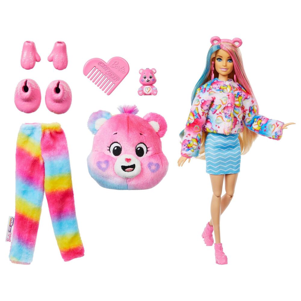 Barbie Cutie Reveal Care Bears Doll and Accessories in Multicolor, , large