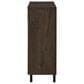 Coaster Brixton 6-Shelf Shoe Storage Cabinet in Smoked Oak and Black, , large