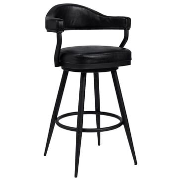Blue River Justin 30" Swivel Barstool in Black, , large