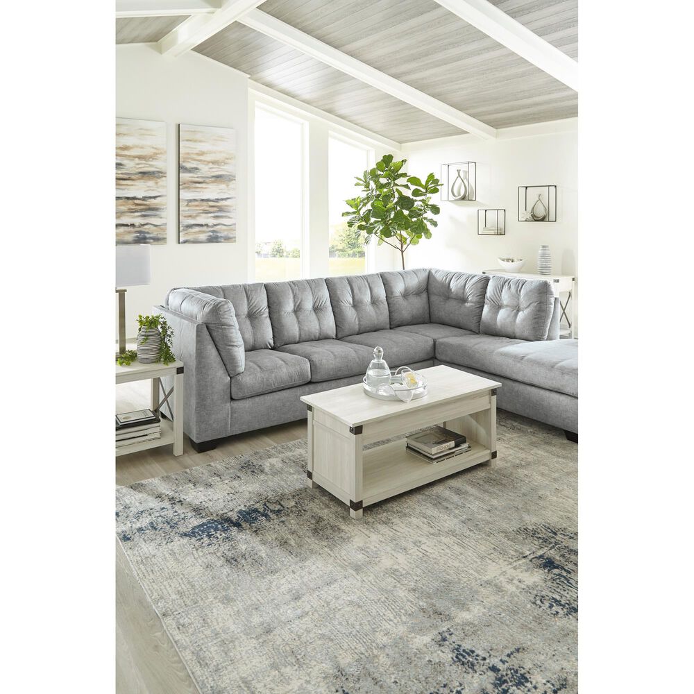 Signature Design by Ashley Falkirk 2-Piece Right Facing Sleeper Sectional with Chaise in Steel, , large