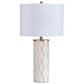 Ashley Faridworth Table Lamp in White and Gold, , large