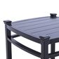GatherCraft Seville Patio 22" Square End Table in Black, , large