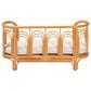 Baxton Studio Nariko Rattan Pet Bed with Removable Cushion in Light Honey, , large