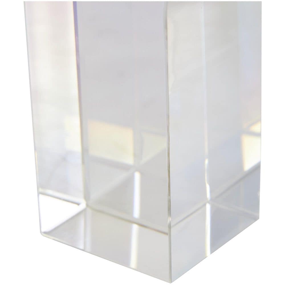 Maple and Jade Arched Geometric Decorative Bookend in Clear &#40;Set of 2&#41;, , large