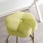 Linon Home Decor Seraphina Vanity Stool with Green Cushion in Gold, , large