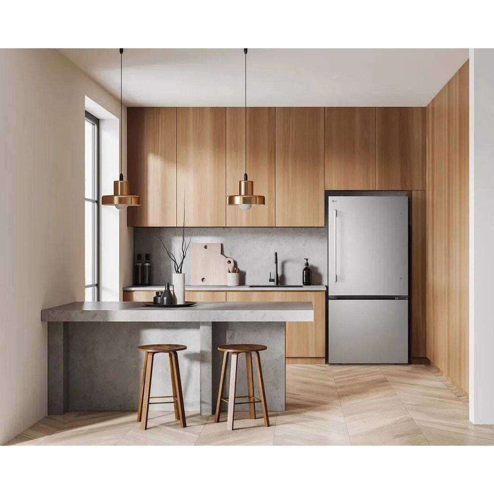 LG 26 Cu. Ft. Bottom Freezer Refrigerator in Stainless Steel, , large