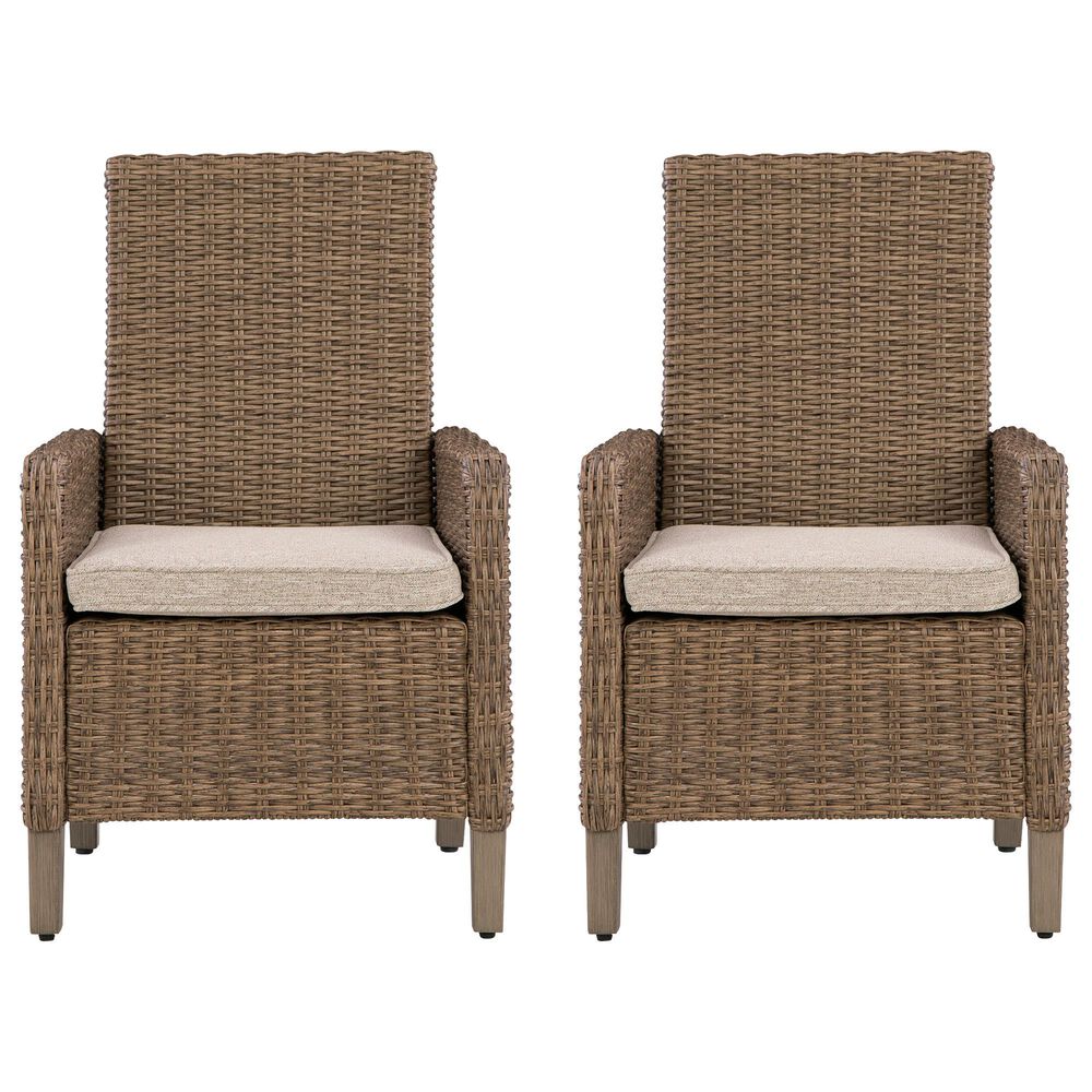 Ashley Laguna Heights Patio Arm Chair in Beige (Set of 2), , large