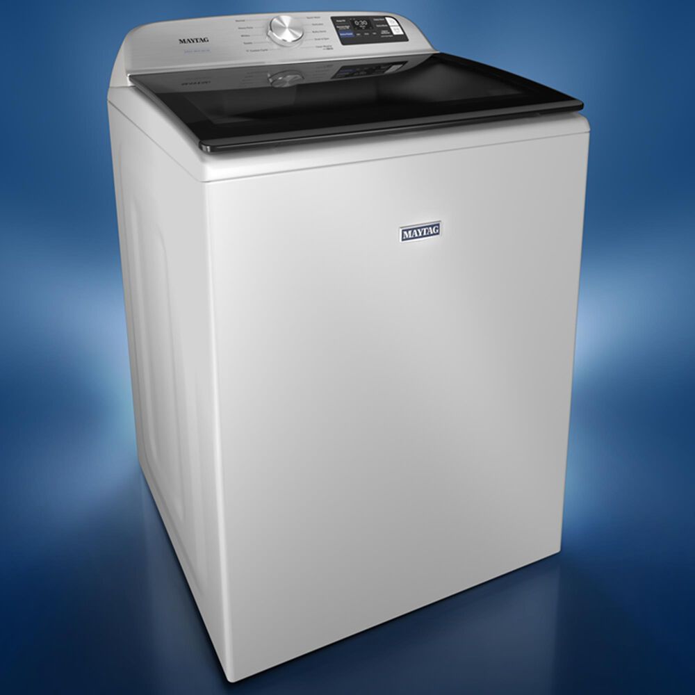 Maytag 5.3 Cu. Ft. Top Load Smart Washer with Extra Power in White, , large
