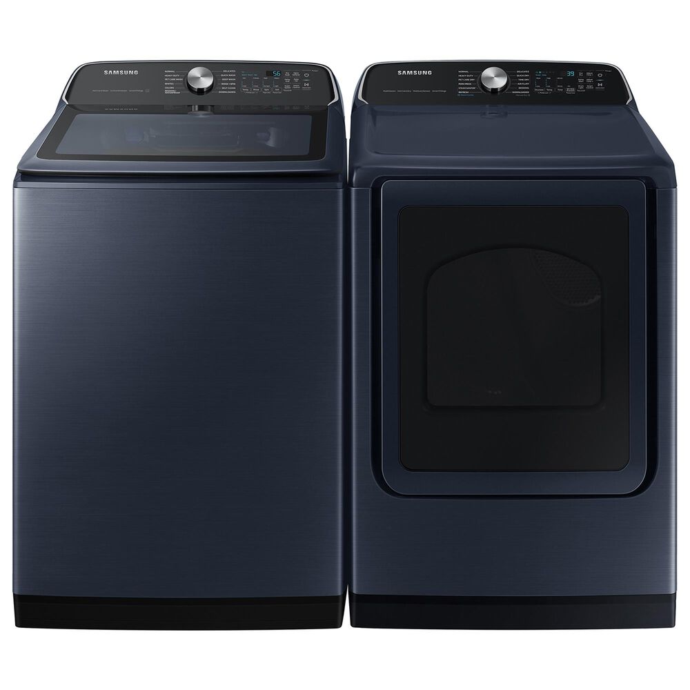 Samsung 5.4 Cu. Ft. Washer and 7.4 Cu. Ft. Gas Dryer in Blue , , large