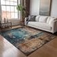 Dalyn Rug Company Nouveau NV14 3" x 5" Teal Indoor/Outdoor Area Rug, , large