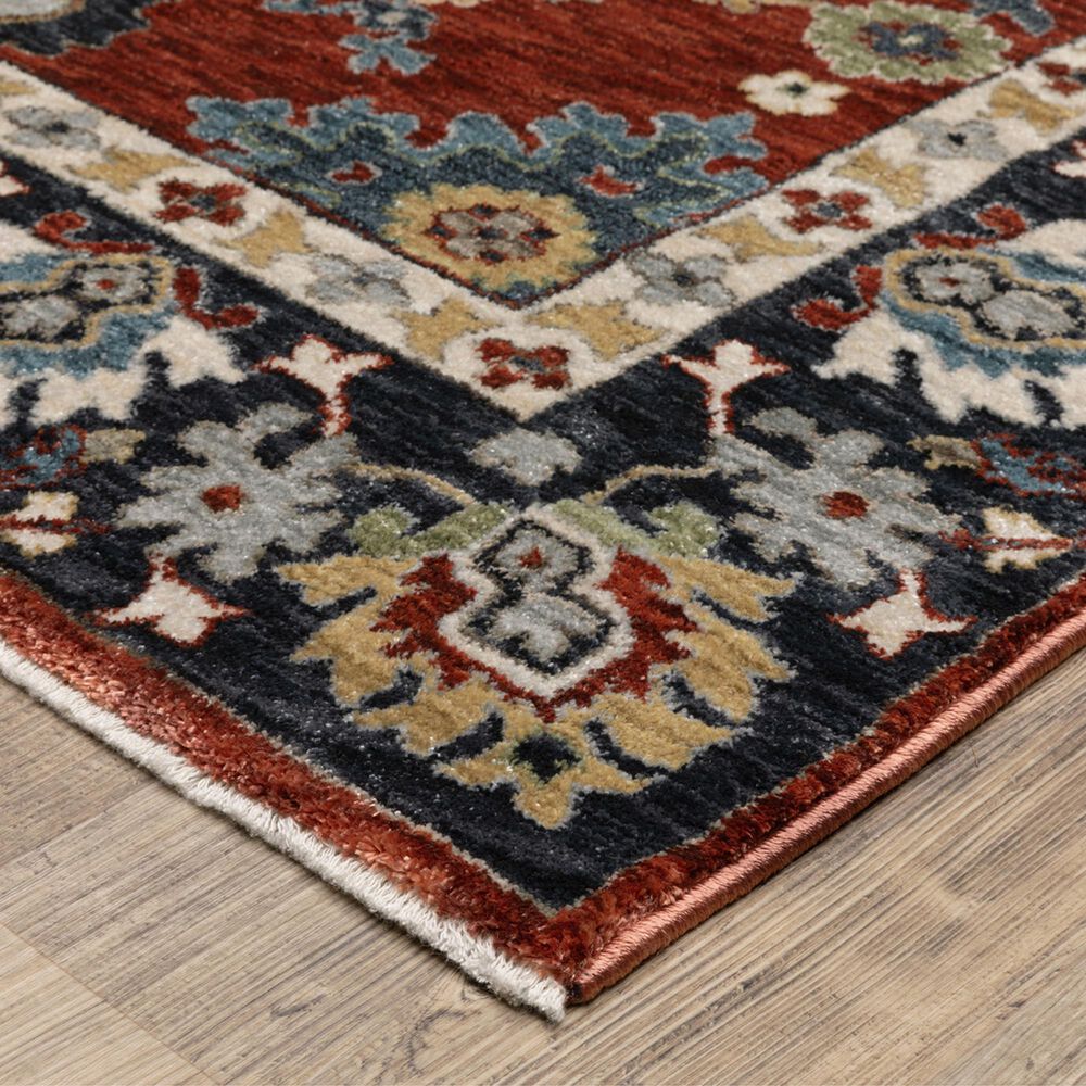 Oriental Weavers Eliana ELI12 Red and Blue 6&#39;7&quot; x 9&#39;6&quot; Area Rug, , large