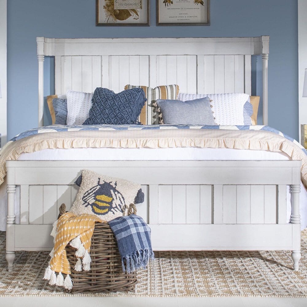 LEGAC Vintage Market Queen Shelter Bed in Picket Fence, , large