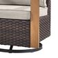 Sunwell Garden Outdoor Swivel Glider Chair in Beige (Set of 2), , large