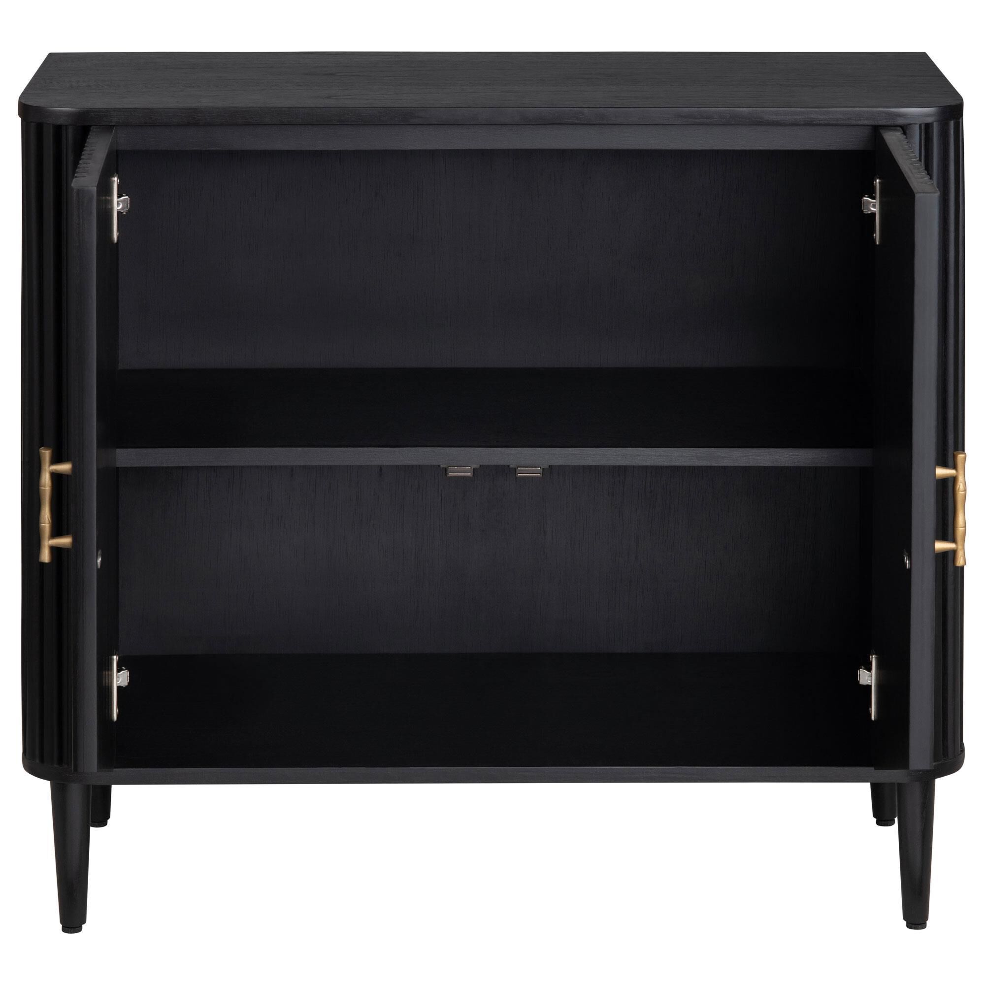 Slatehouse Camden 2-Door Cabinet in Black