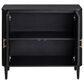 Crestview Collection Camden 2-Door Cabinet in Black, , large