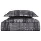 Pem America Style 212 3-Piece King Plaid Comforter Set in Gray, , large