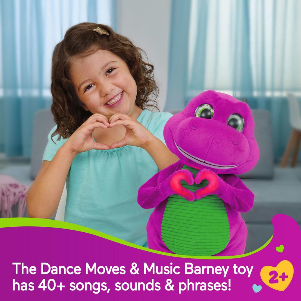 Fisher Price Barney&#39;s World Dance Moves Music Barney Plush in Multicolor, , large