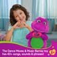 Fisher Price Barney"s World Dance Moves Music Barney Plush in Multicolor, , large