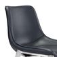 Zuo Modern Magnus Counter Stool in Black and Silver (Set of 2), , large