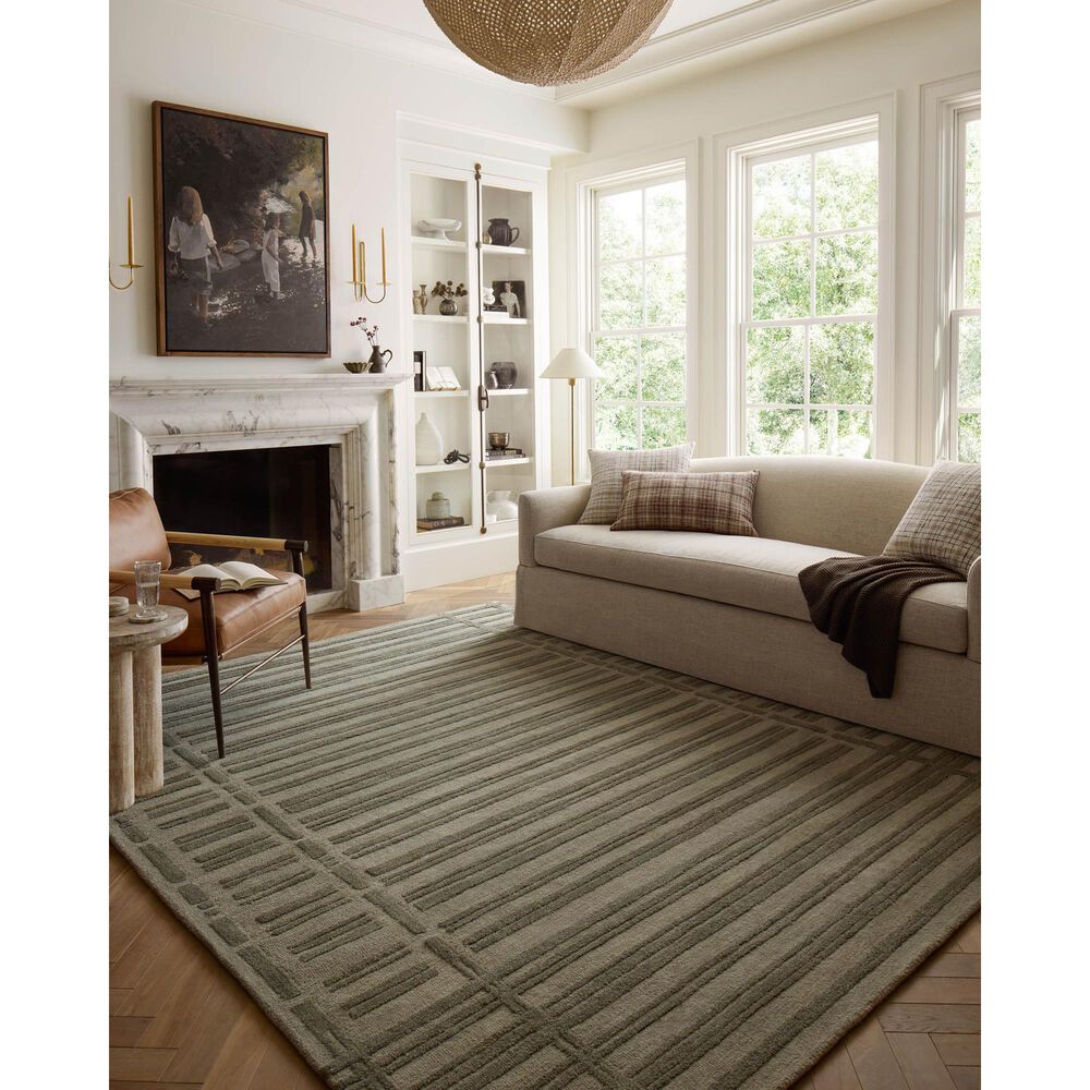Chris Loves Julia x Loloi Bradley 11&#39;6&quot; x 15&#39; Sage and Olive Area Rug, , large