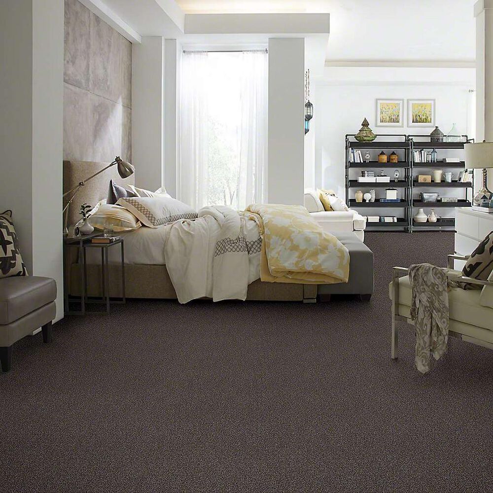 Shaw Detailed Tonal Carpet in Chocolate, , large