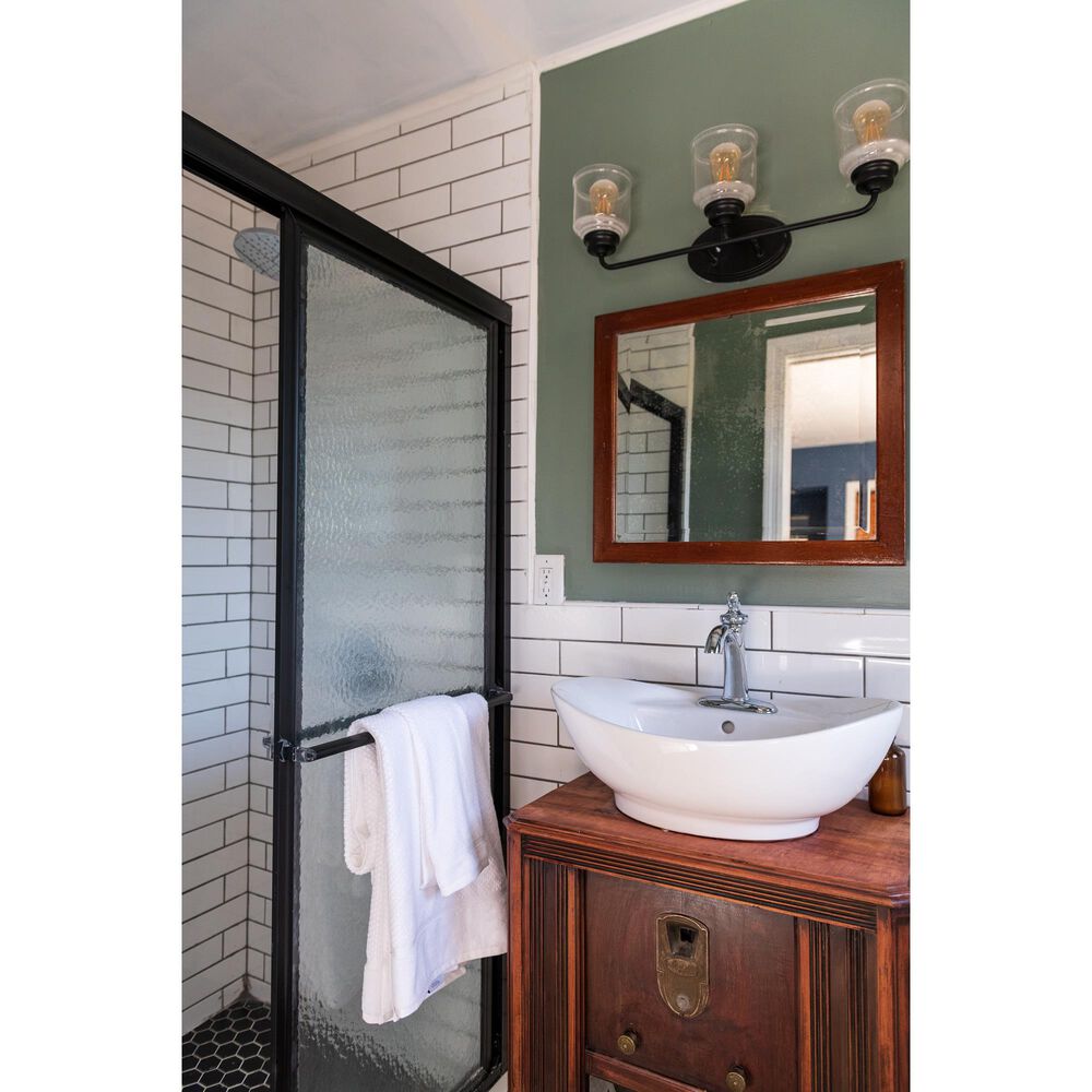 Maxim Lighting Acadia 3-Light Bath Vanity in Black, , large