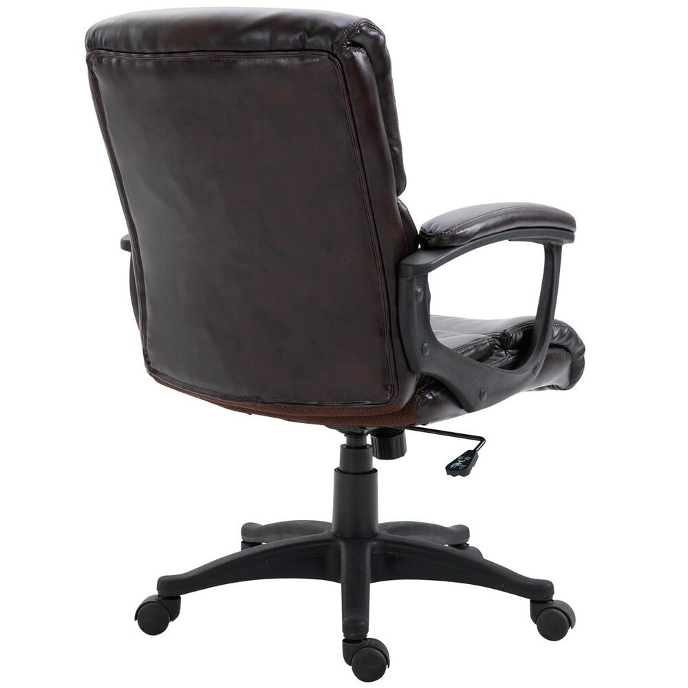 New Era Holding Group LTD Desk Chair in Dark Brown Vinyl, , large