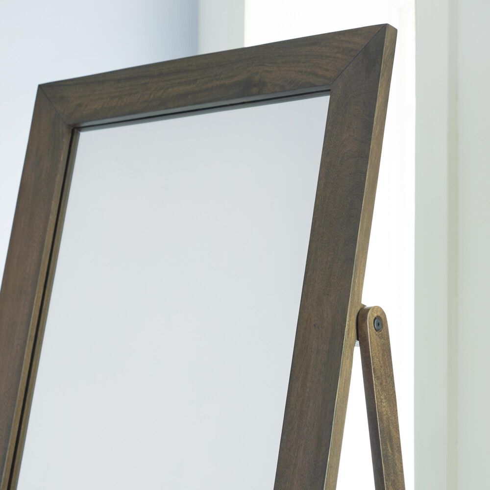 Ashley Dirkins Floor Mirror in Brown, , large