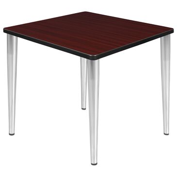 Regency Global Sourcing Kahlo 30" Leg Table in Mahogany/Chrome, , large