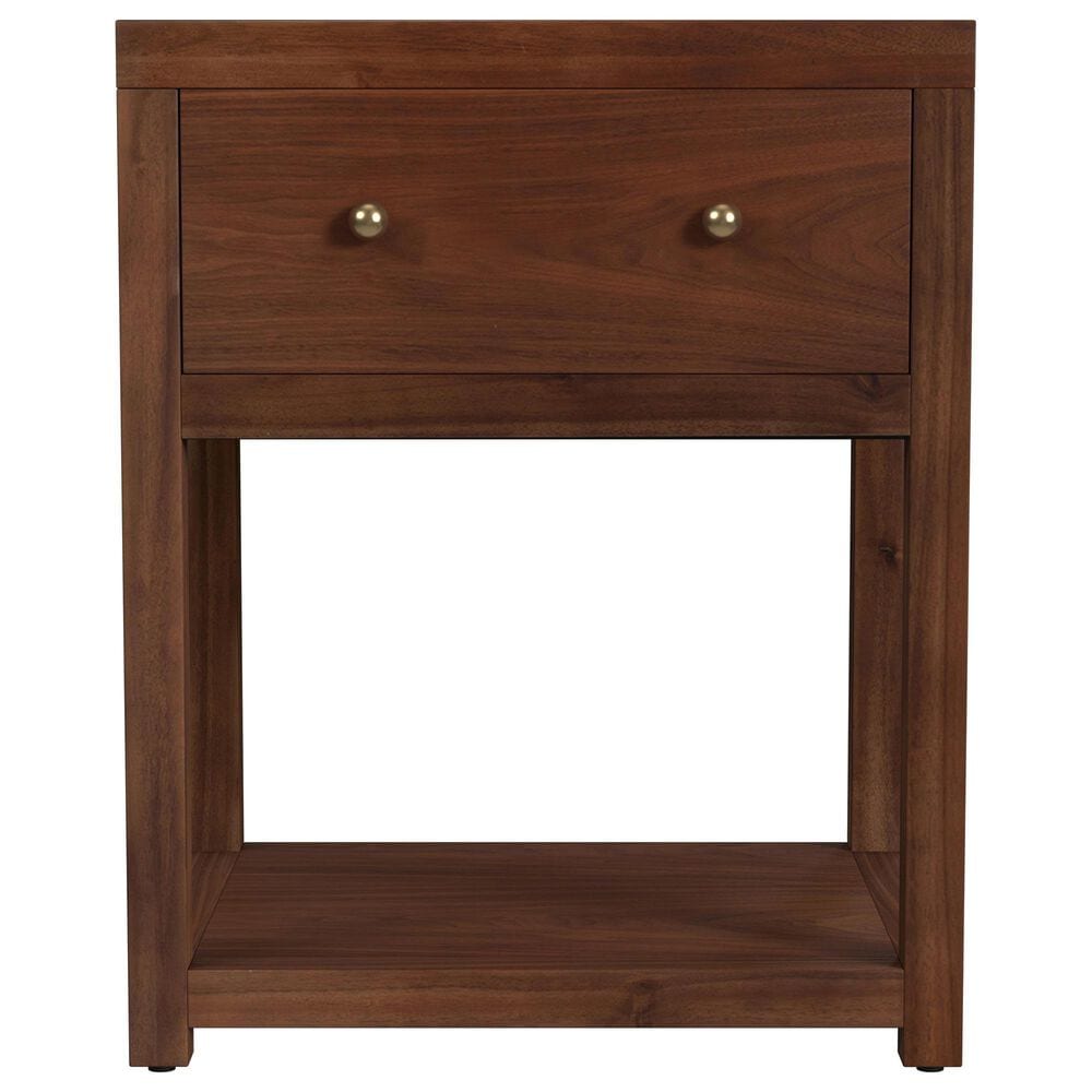 Butler Specialty Company Nora 1-Drawer 21" Nightstand in Walnut Brown, , large