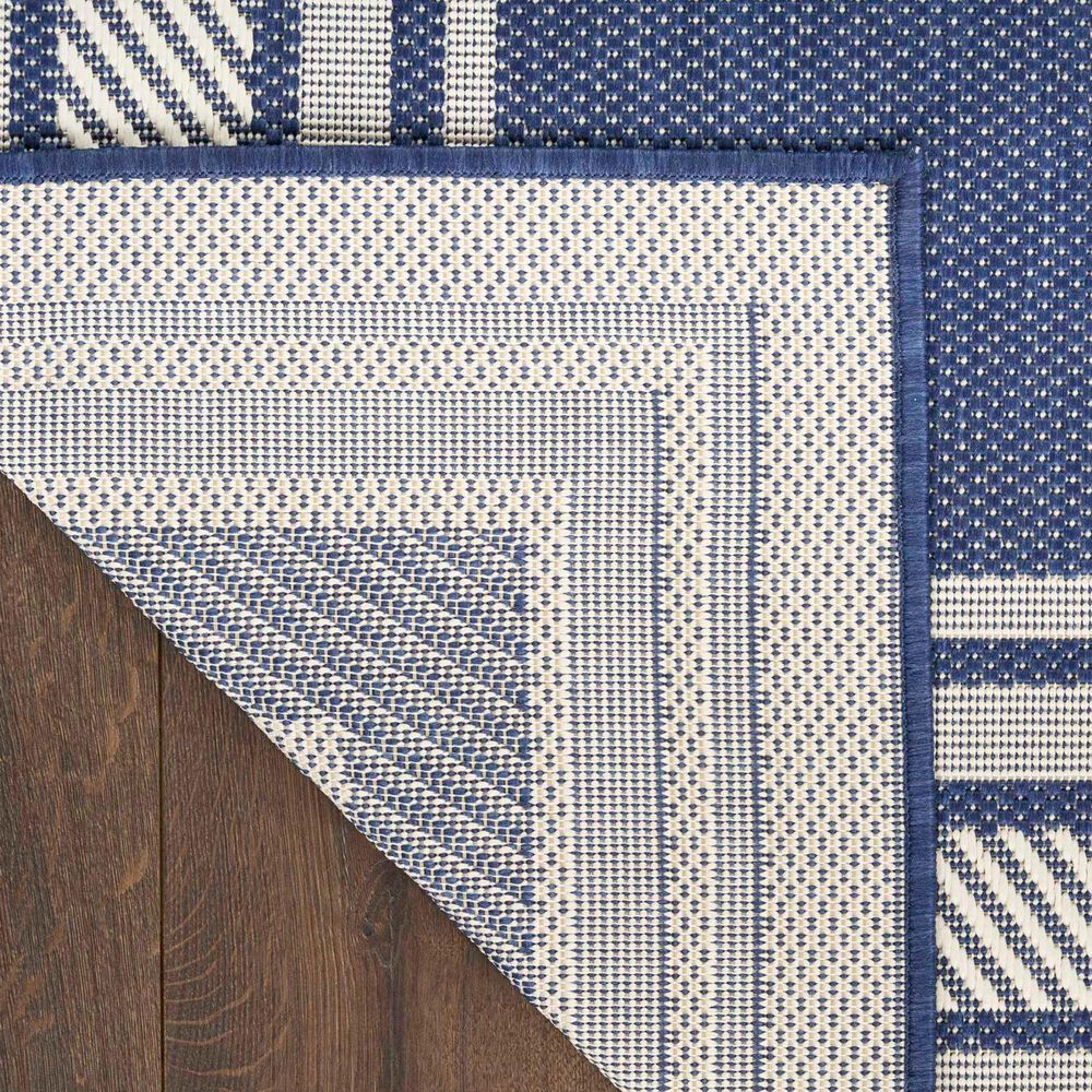 Nourison Horizon HOZ03 Navy 2&#39;2&quot; x 8&#39; Indoor/Outdoor Runner, , large