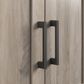 DHP Delany Microwave Stand in Gray Oak and Black, , large