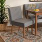 Baxton Studio Alvis Side Chair with Grey Velvet Cushion in Walnut Brown, , large
