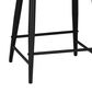 Linon Home Decor Elder 24" Counter Stool with Navy Cushion in Black, , large