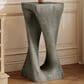 Hearth and Haven Outdoor End Table with Twist Design in Grey, , large