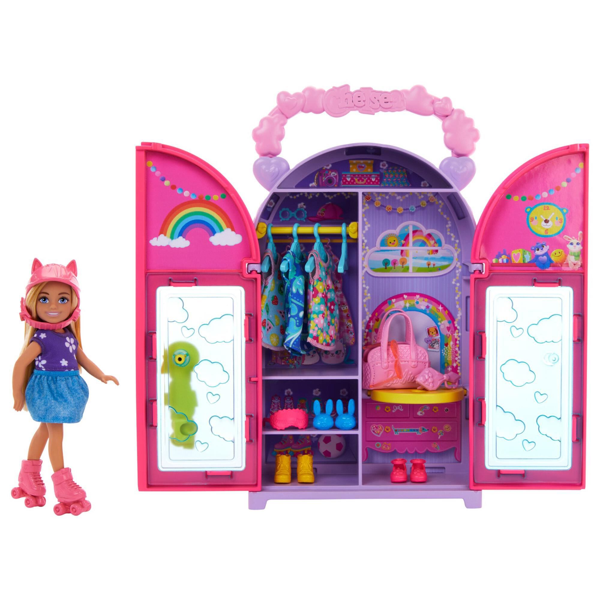 Barbie Chelsea Closet Doll with Accessories in Multicolor NFM