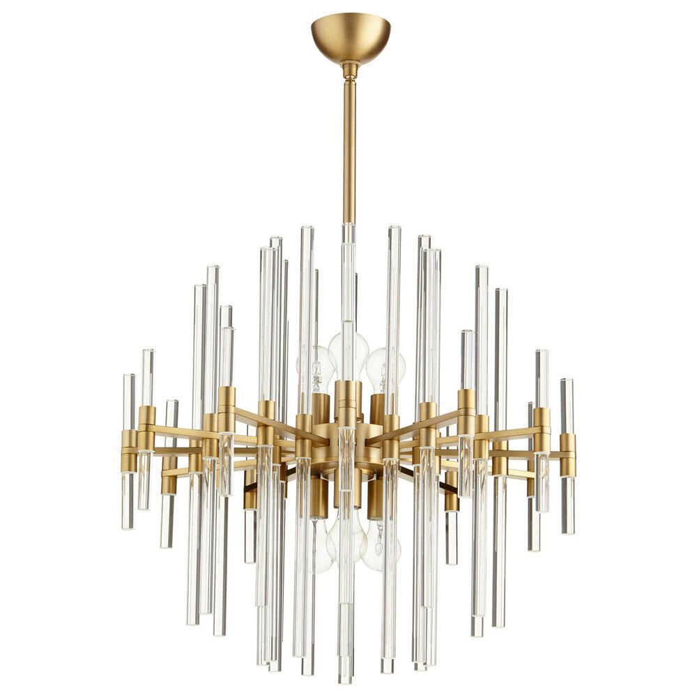 Cyan Quebec Pendant Light in Aged Brass, , large