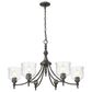 Golden Lighting Keating 6-Light Chandelier in Antique Black, , large