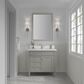 James Martin Vanities Brittany 36" Single Bathroom Vanity in Urban Gray with Single Hole 3 cm White Zeus Quartz Top and Rectangular Sink, , large