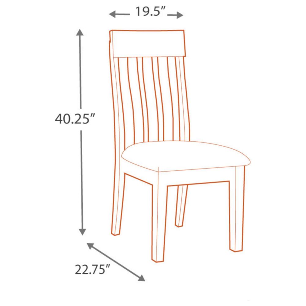 Ashley Ralene Dining Upholstered Side Chair in Medium Brown, , large